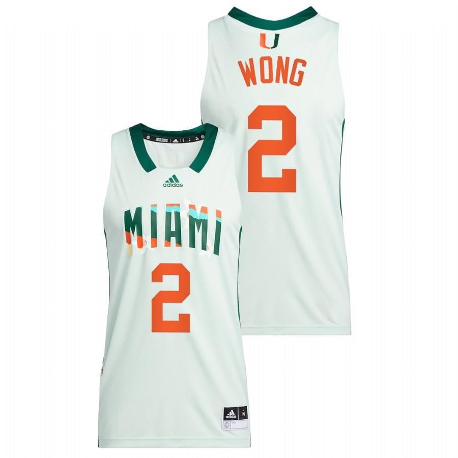 Miami Hurricanes Isaiah Wong 2 202 White Honoring Black Excellence NCAA Jersey Men's