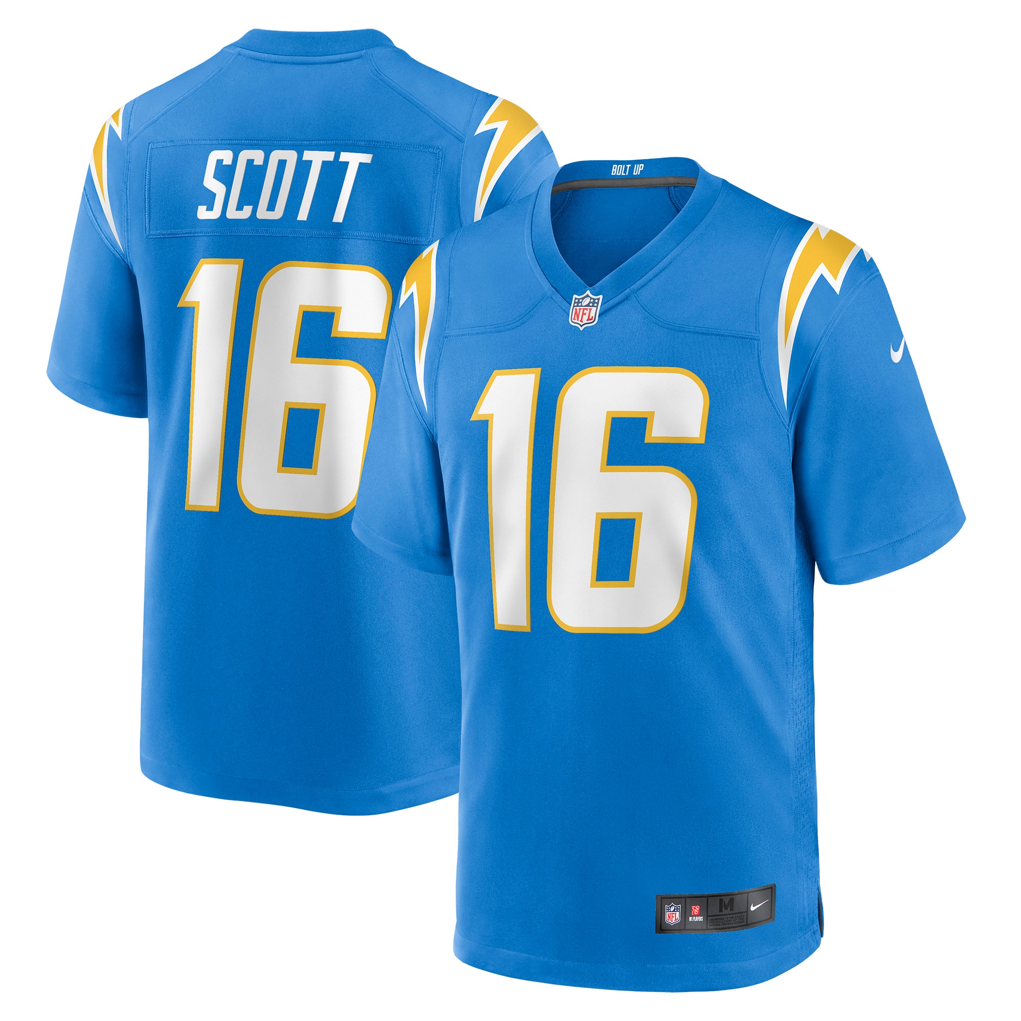 Los Angeles Chargers JK Scott Powder Blue Game NFL Jersey Men's