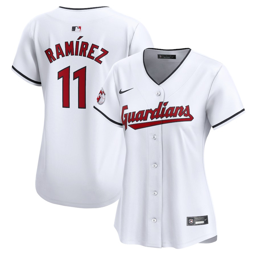 Jose Ramirez 11 Cleveland Guardians Home Limited White MLB Jersey Women's