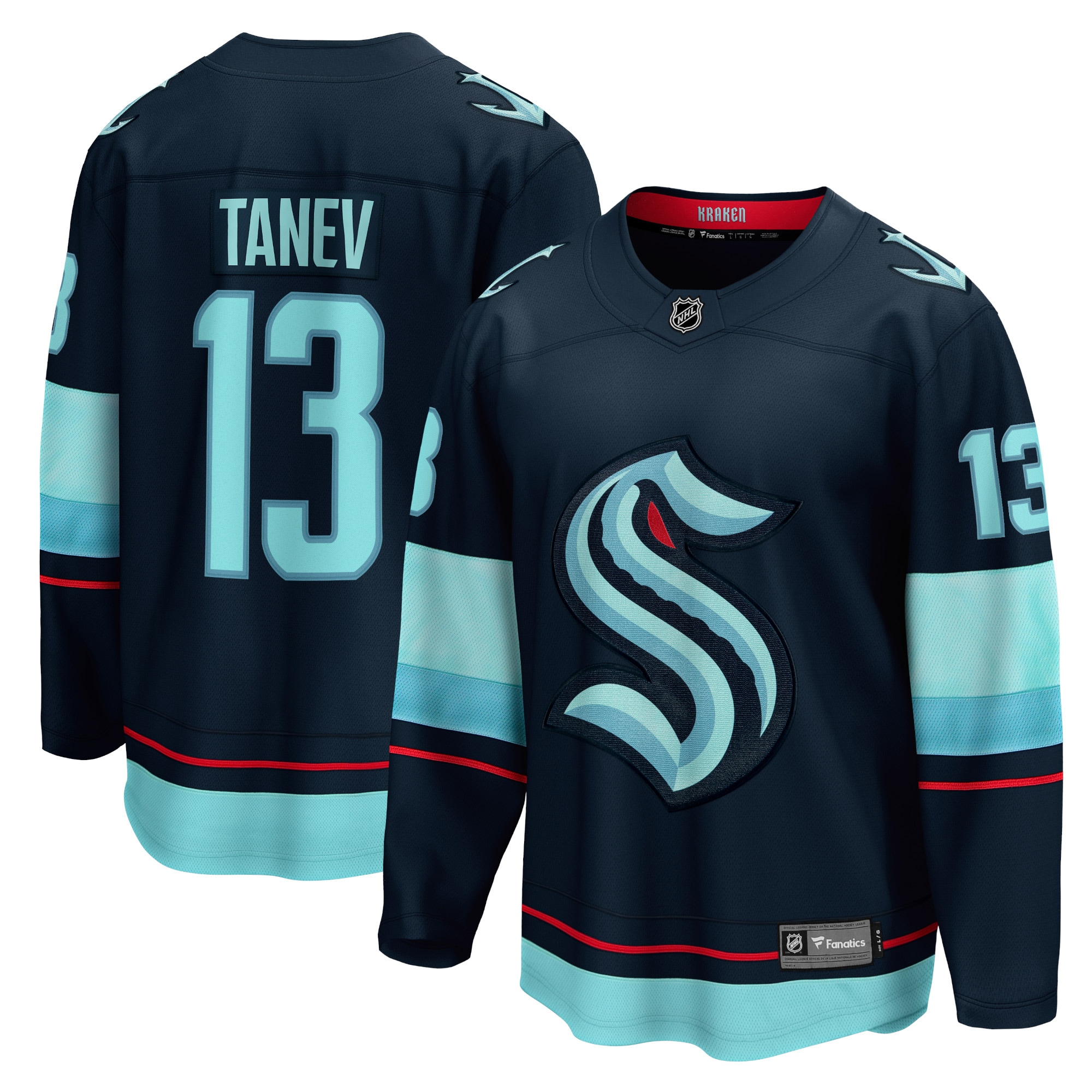 Seattle Kraken Brandon Tanev Navy Home Breakaway Player NHL Jersey Men's