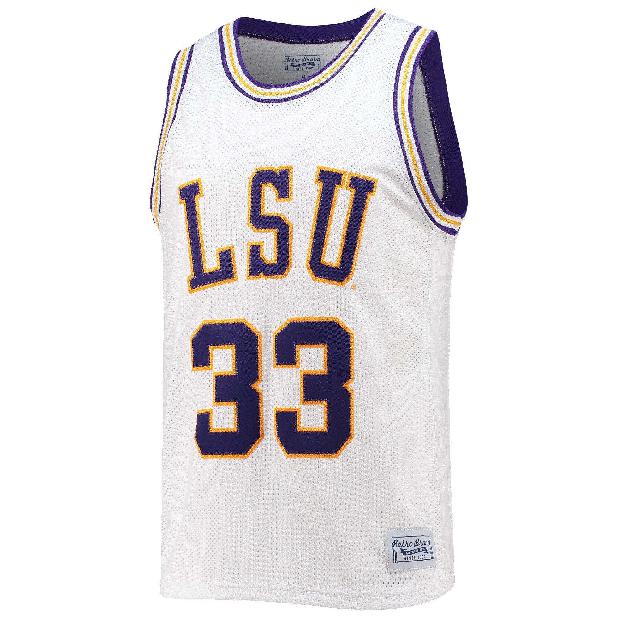 Shaquille O'Neal #33 LSU Tigers Retro Classic White NCAA Jersey Men's