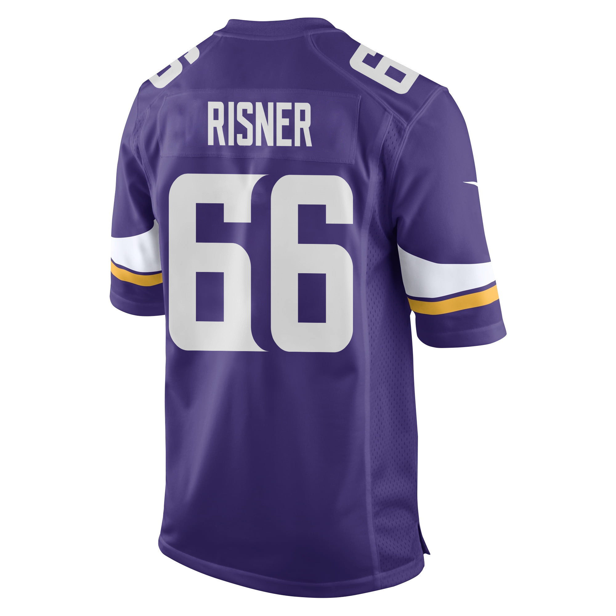 Dalton Risner 66 Minnesota Vikings Super Bowl LIX New Orleans Patch Game Purple NFL Jersey Men's