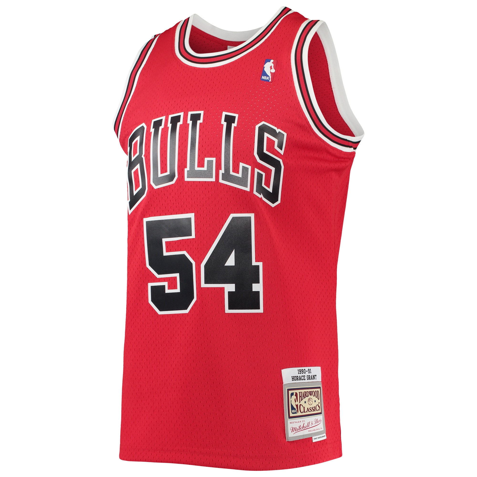 Mitchell Ness Horace Grant Red Chicago Bulls 1990/91 Throwback Dark Swingman NBA Jersey Men's