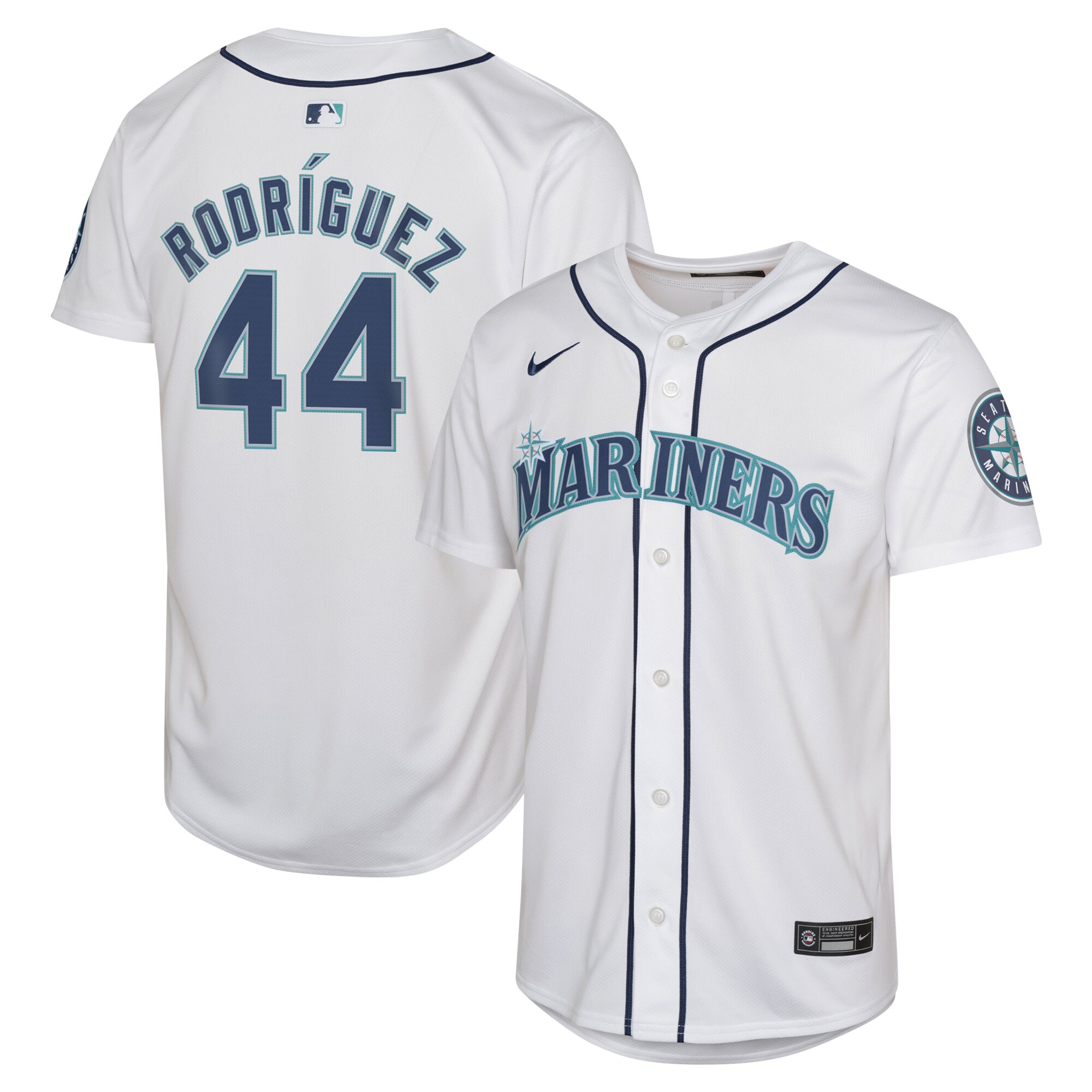 Seattle Mariners Julio Rodr?guez White Home Limited MLB Jersey Youth