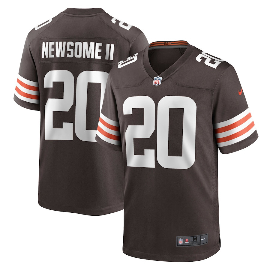 Gregory Newsome II 20 Cleveland Browns Game Brown NFL Jersey Men's
