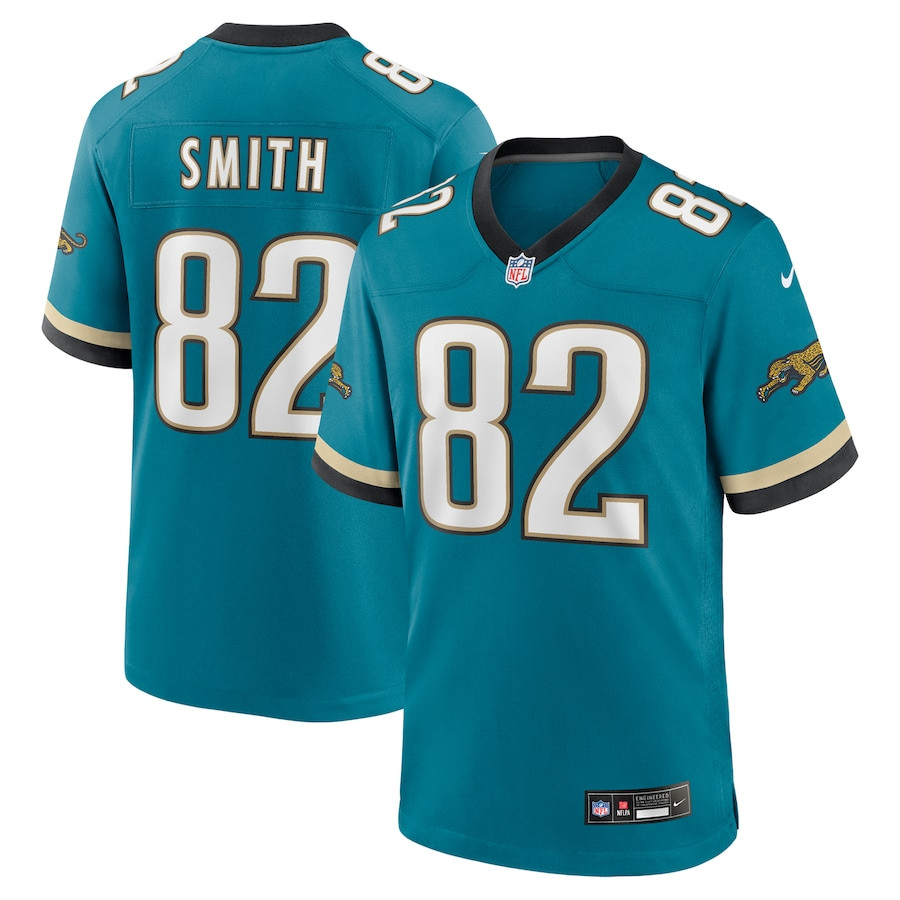 Jimmy Smith 82 Jacksonville Jaguars Prowler Throwback Player Game Teal NFL Jersey Men's