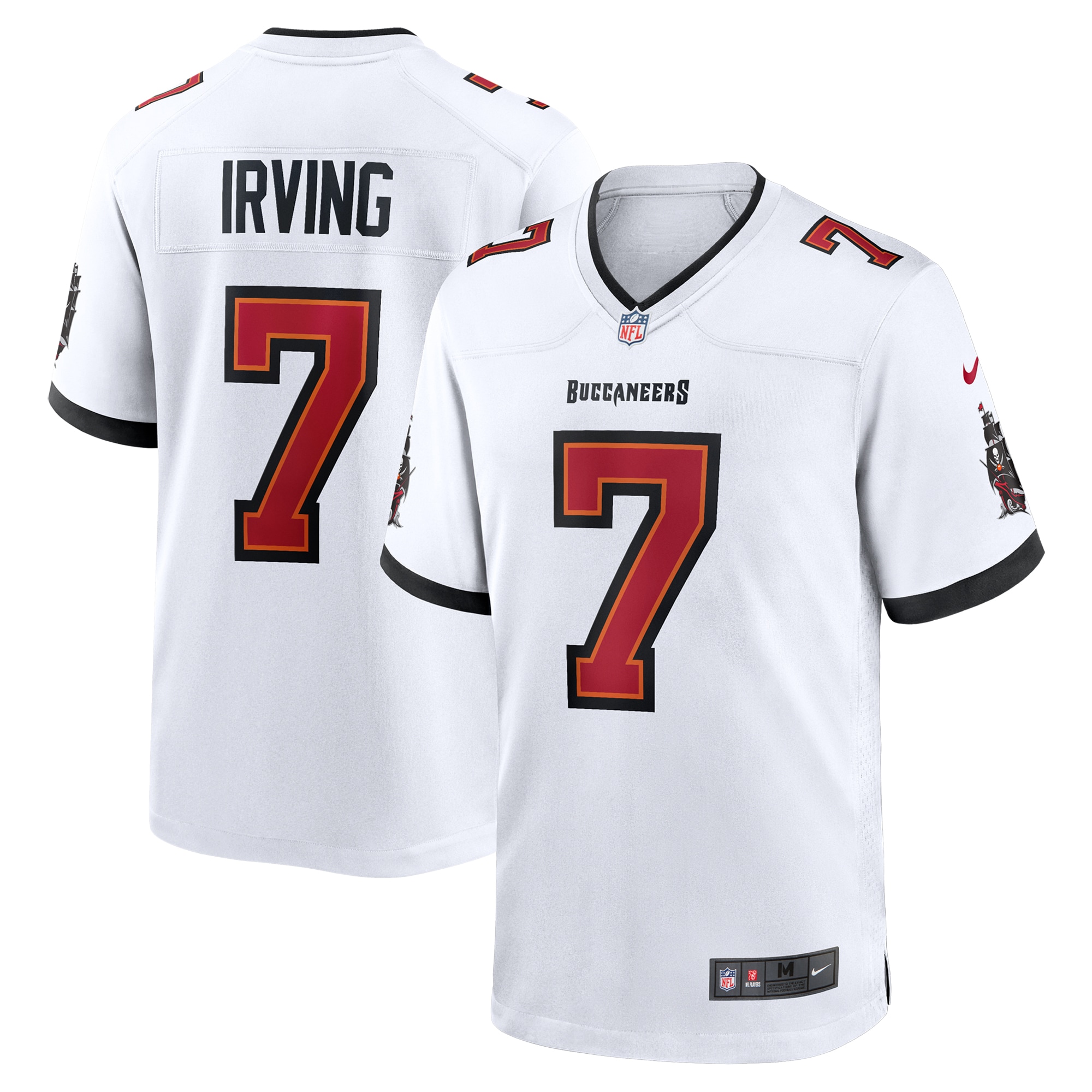 Tampa Bay Buccaneers Bucky Irving White Game NFL Jersey Men's