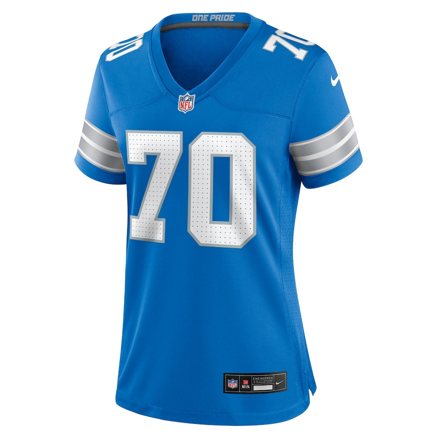 Dan Skipper 70 Detroit Lions Team Game Blue NFL Jersey Women's