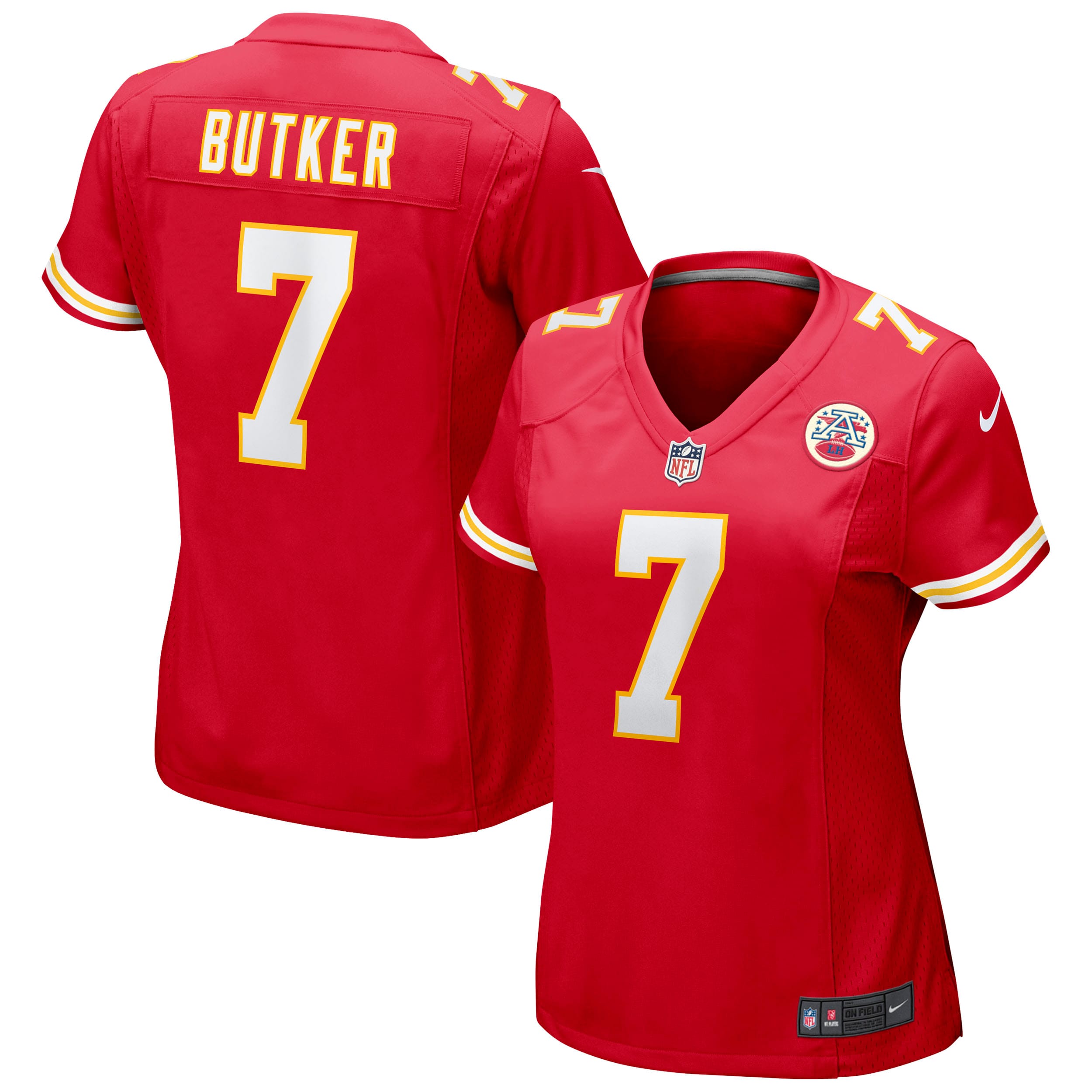 Kansas City Chiefs Harrison Butker Red Game NFL Jersey Women's
