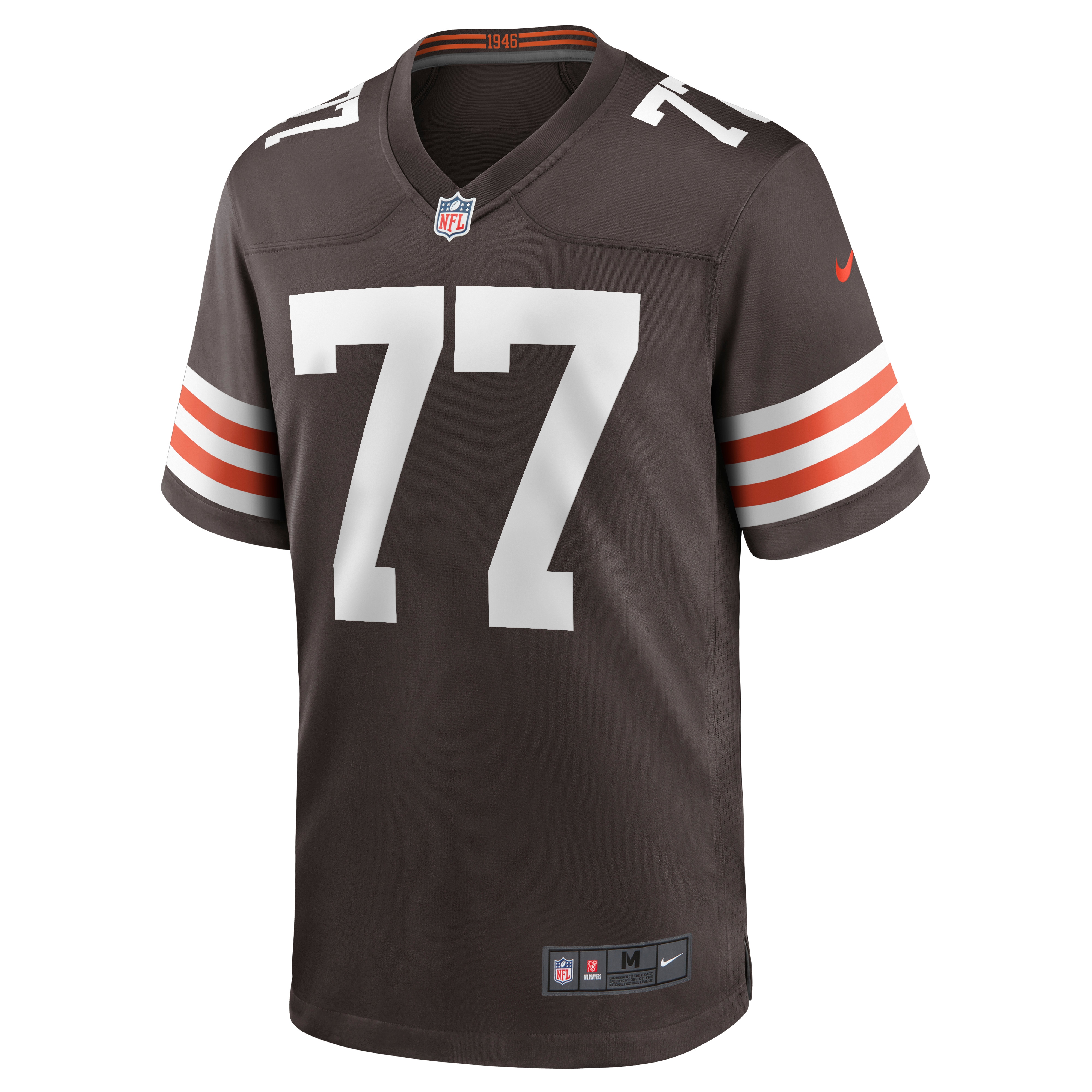 Cleveland Browns Wyatt Teller Brown Game NFL Jersey Men's