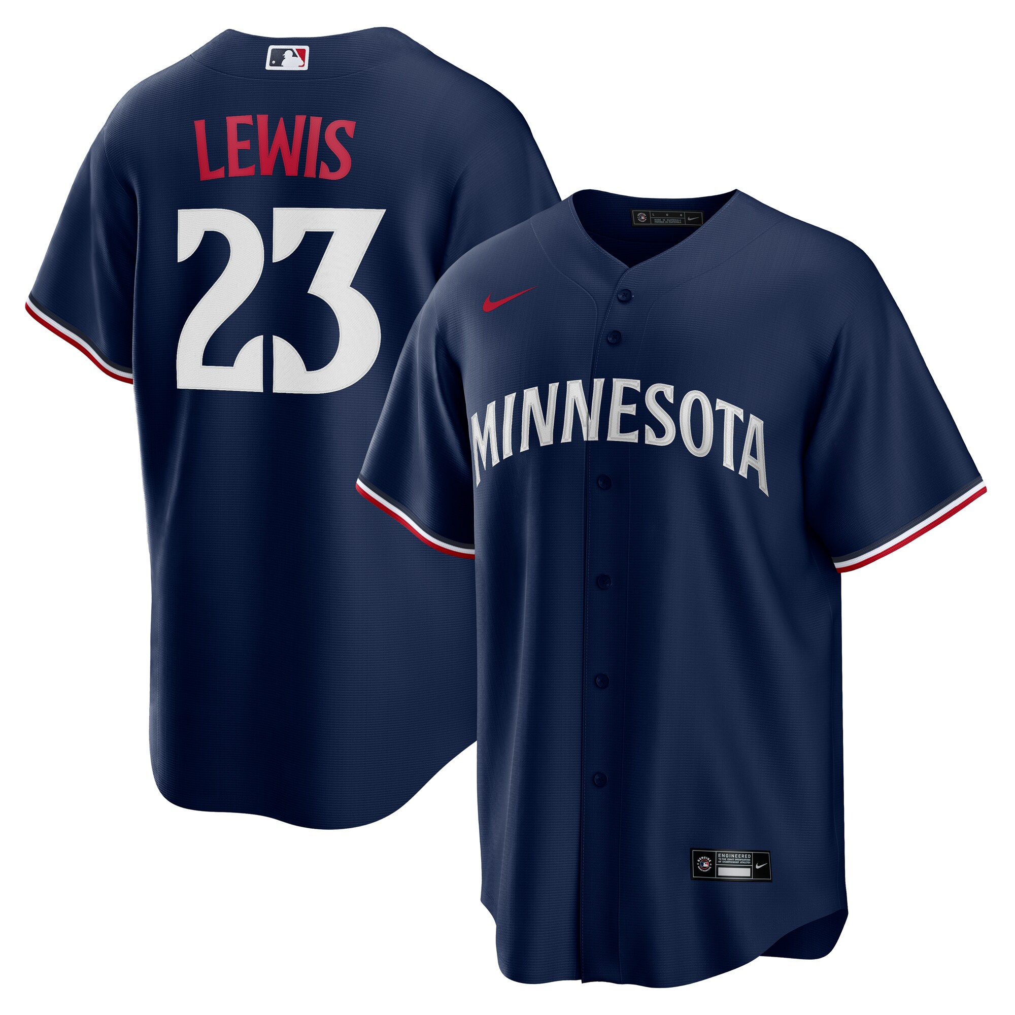 Minnesota Twins Royce Lewis Navy Alternate MLB Jersey Men's