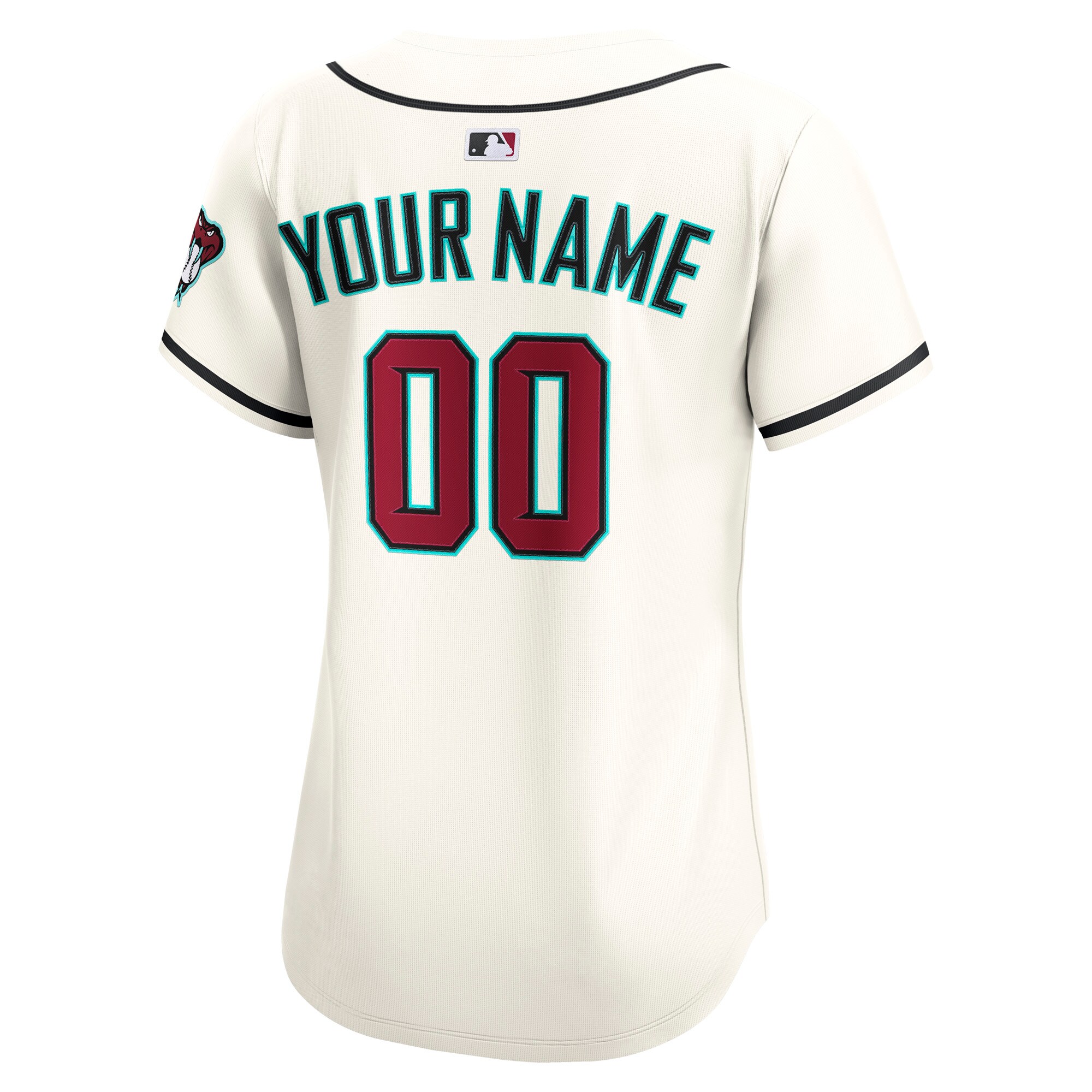 Arizona Diamondbacks Cream Home Limited Custom MLB Jersey Women's