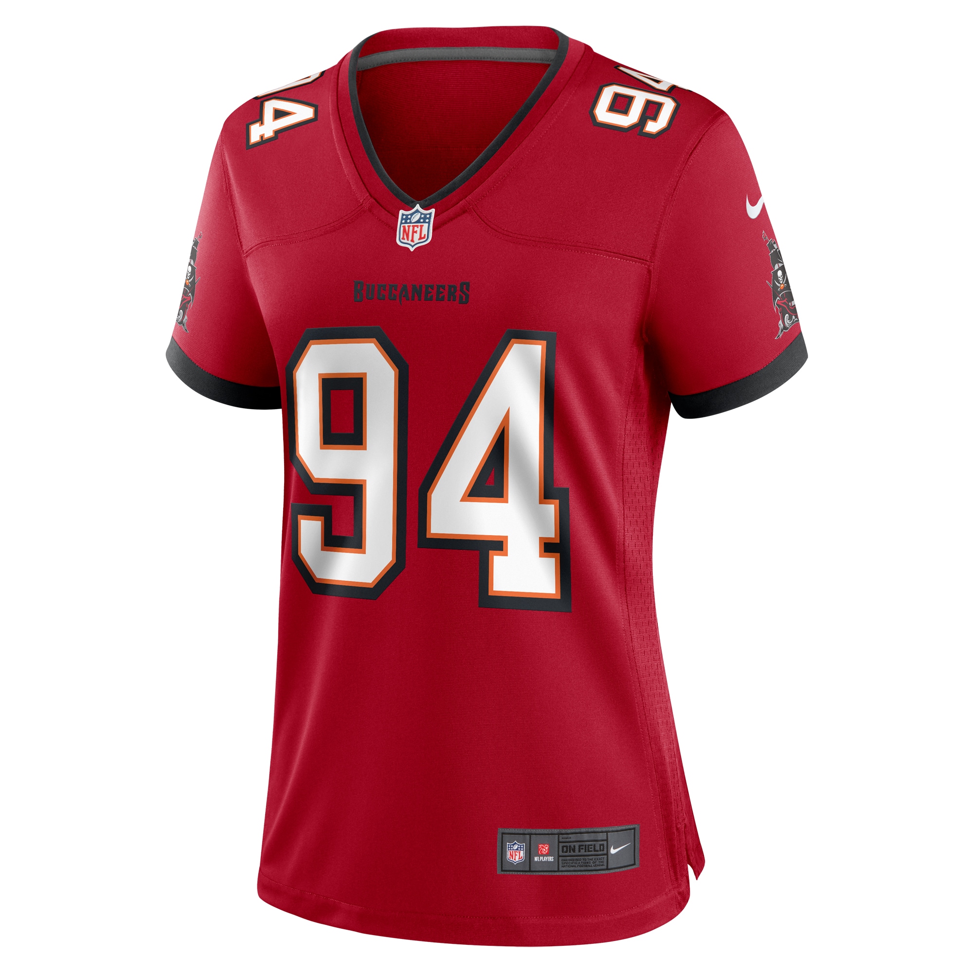 Tampa Bay Buccaneers Calijah Kancey Red Game NFL Jersey Women's