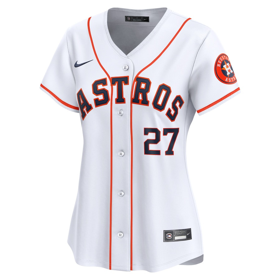 Jose Altuve 27 Houston Astros Home Limited Player White MLB Jersey Women's