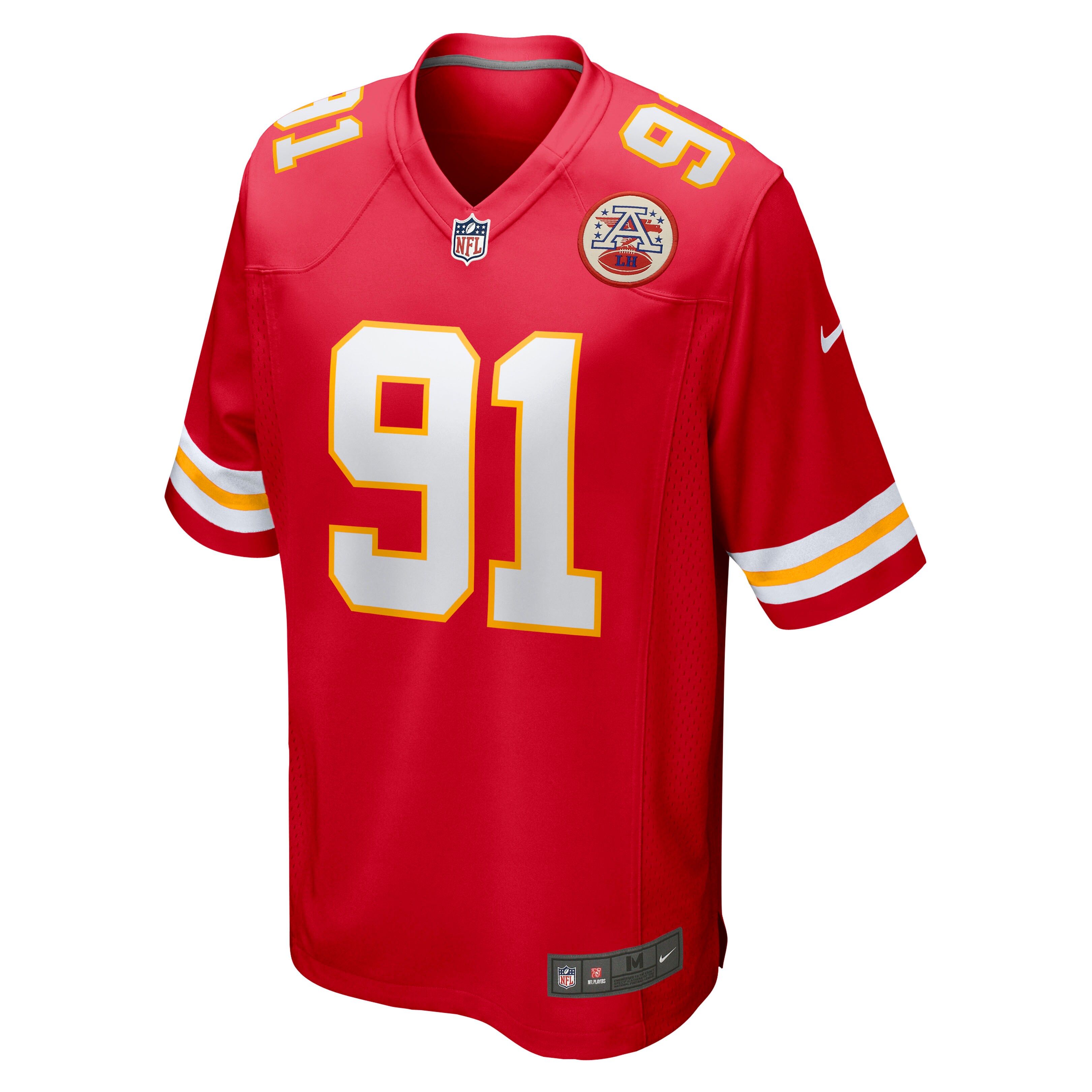 Kansas City Chiefs Derrick Nnadi Red Game NFL Jersey Men's