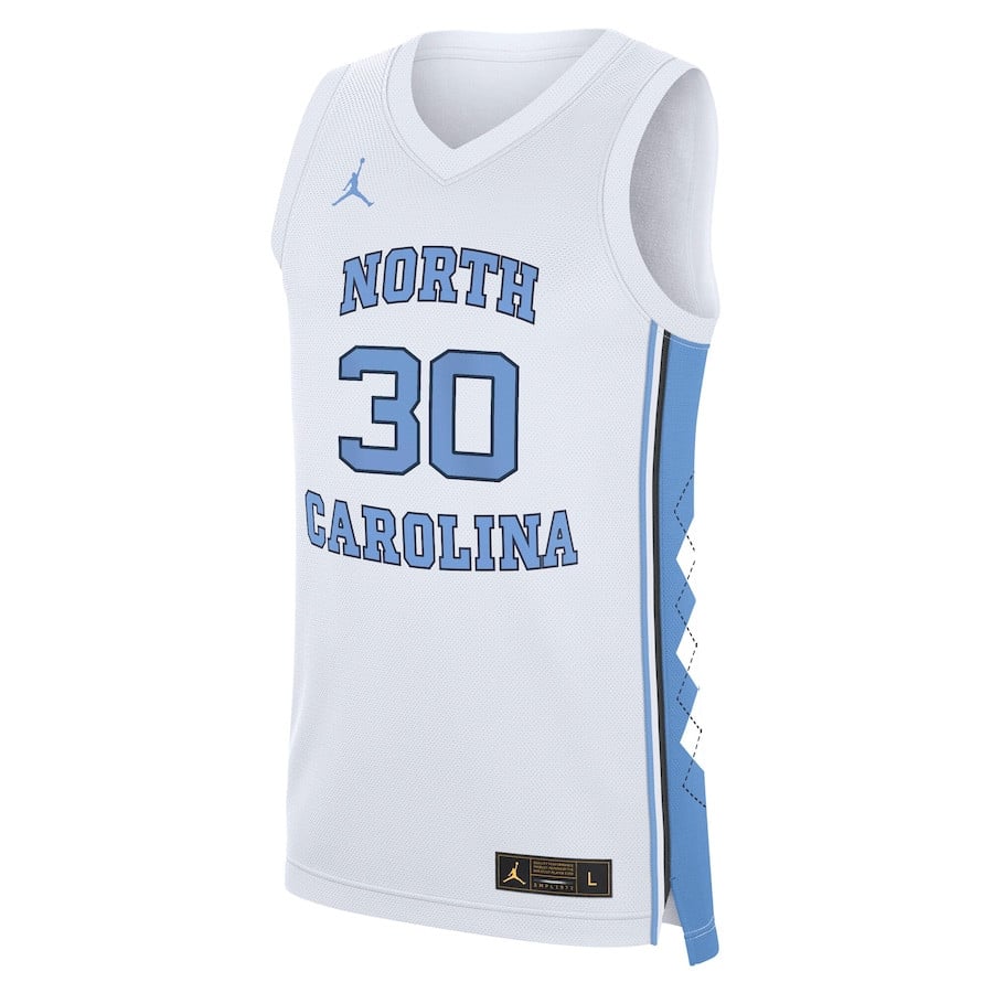 Rasheed Wallace 30 North Carolina Tar Heels White NCAA Jersey Men's