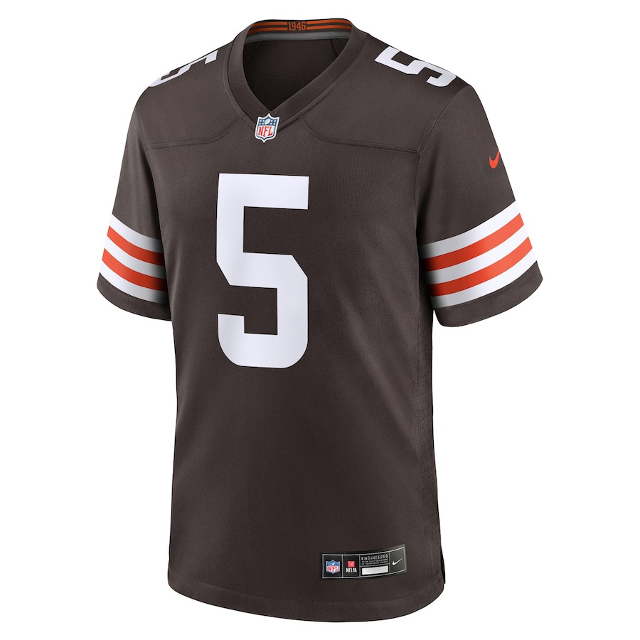 Jameis Winston 5 Cleveland Browns Team Game Brown NFL Jersey Men's
