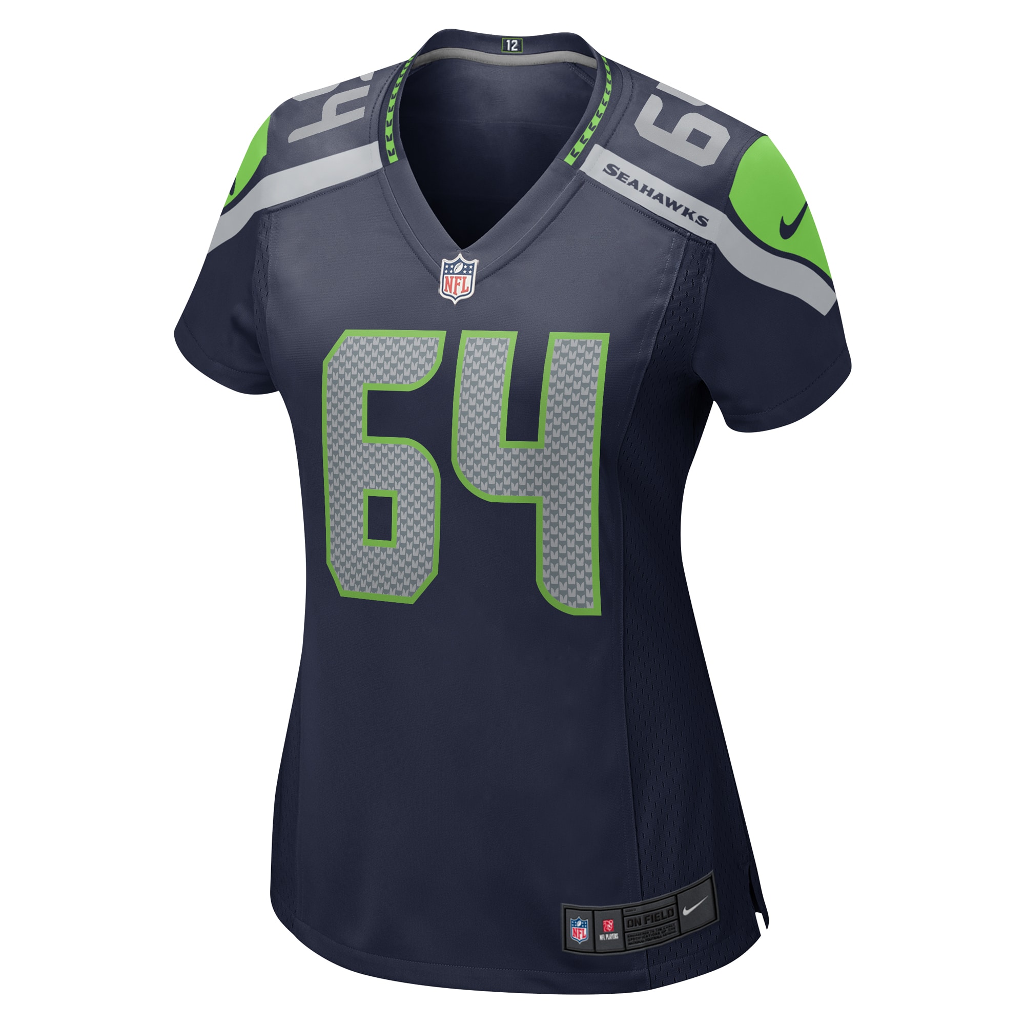 Seattle Seahawks Austin Faoliu College Navy Game NFL Jersey Women's