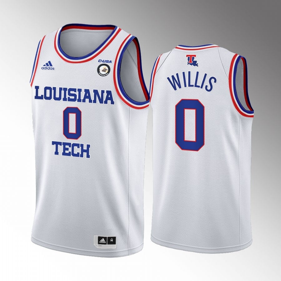 Louisiana Tech Bulldogs Keaston Willis 0 College White Home Uniform NCAA Jersey Men's