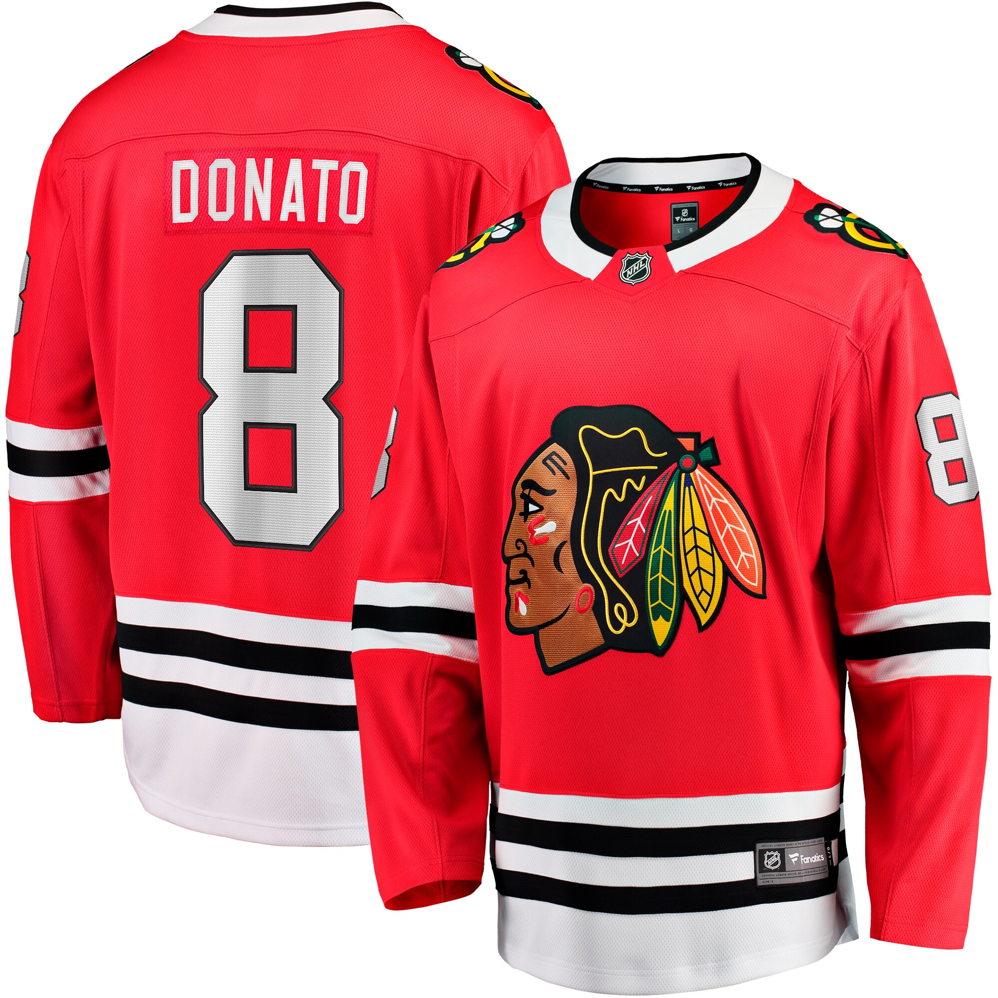 Chicago Blackhawks Ryan Donato Red Home Breakaway NHL Jersey Men's