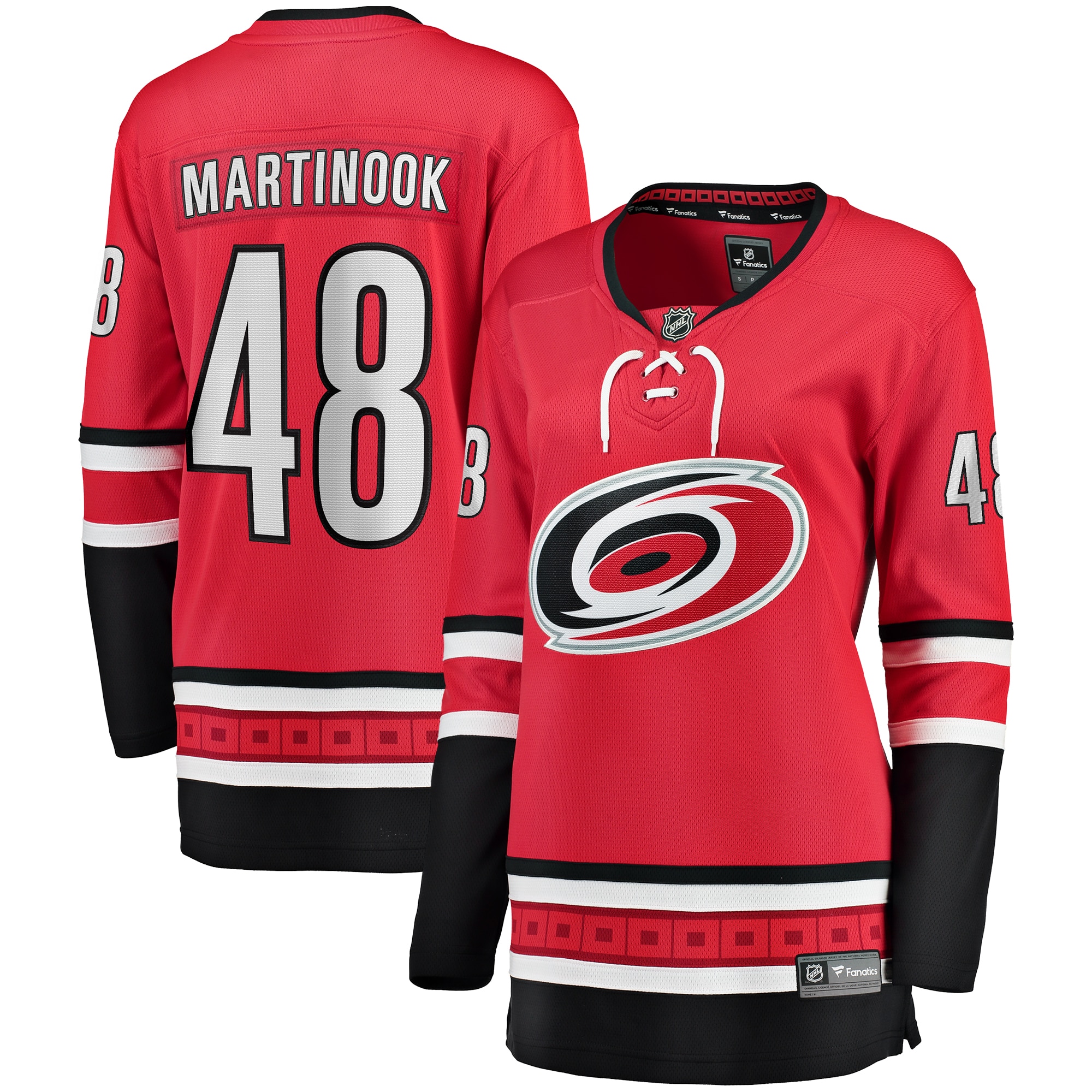 Carolina Hurricanes Jordan Martinook Red Alternate Breakaway Player NHL Jersey Women's