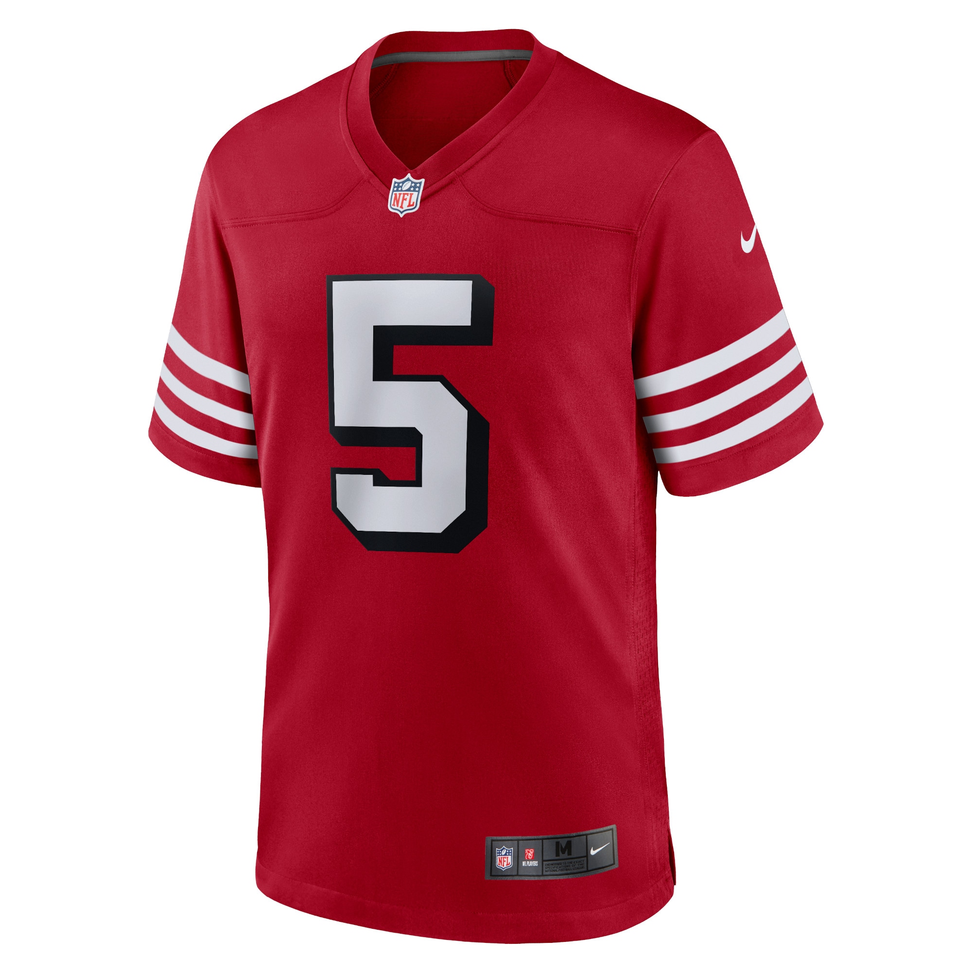 San Francisco 49ers Trey Lance Scarlet Alternate Game NFL Jersey Men's