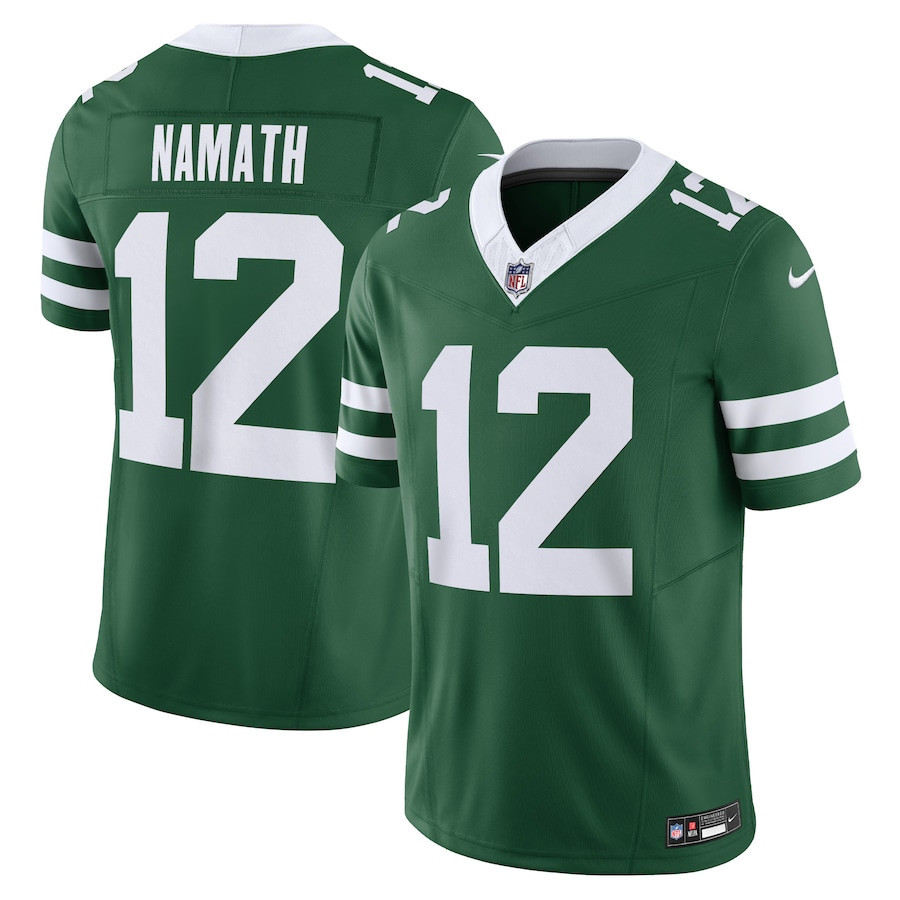 Joe Namath 12 New York Jets Vapor F.U.S.E. Limited Legacy Green NFL Jersey Men's