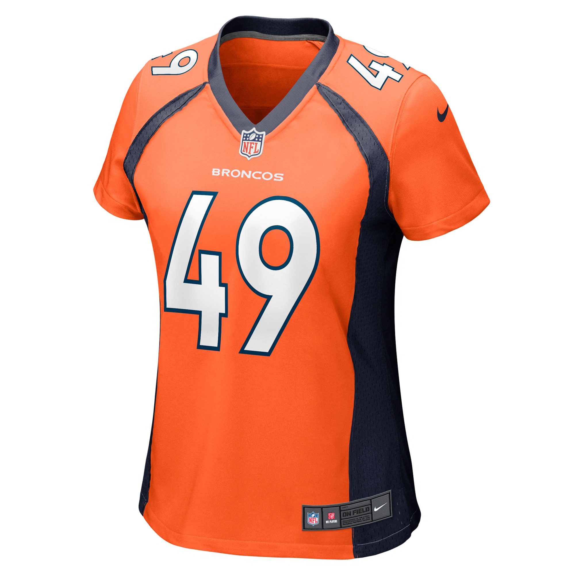 Denver Broncos Alex Singleton Orange Game Player NFL Jersey Women's