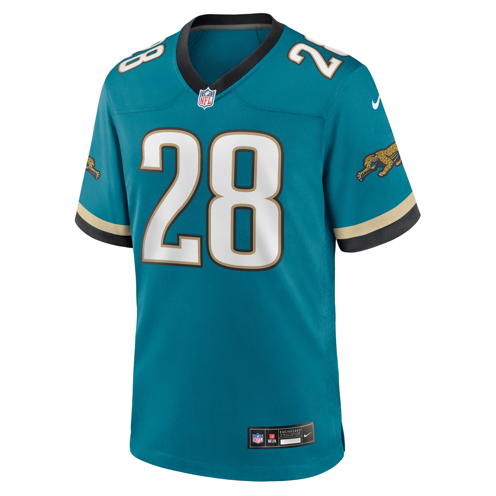 Jacksonville Jaguars Fred Taylor Teal Prowler Throwback Retired Player Game NFL Jersey Men's