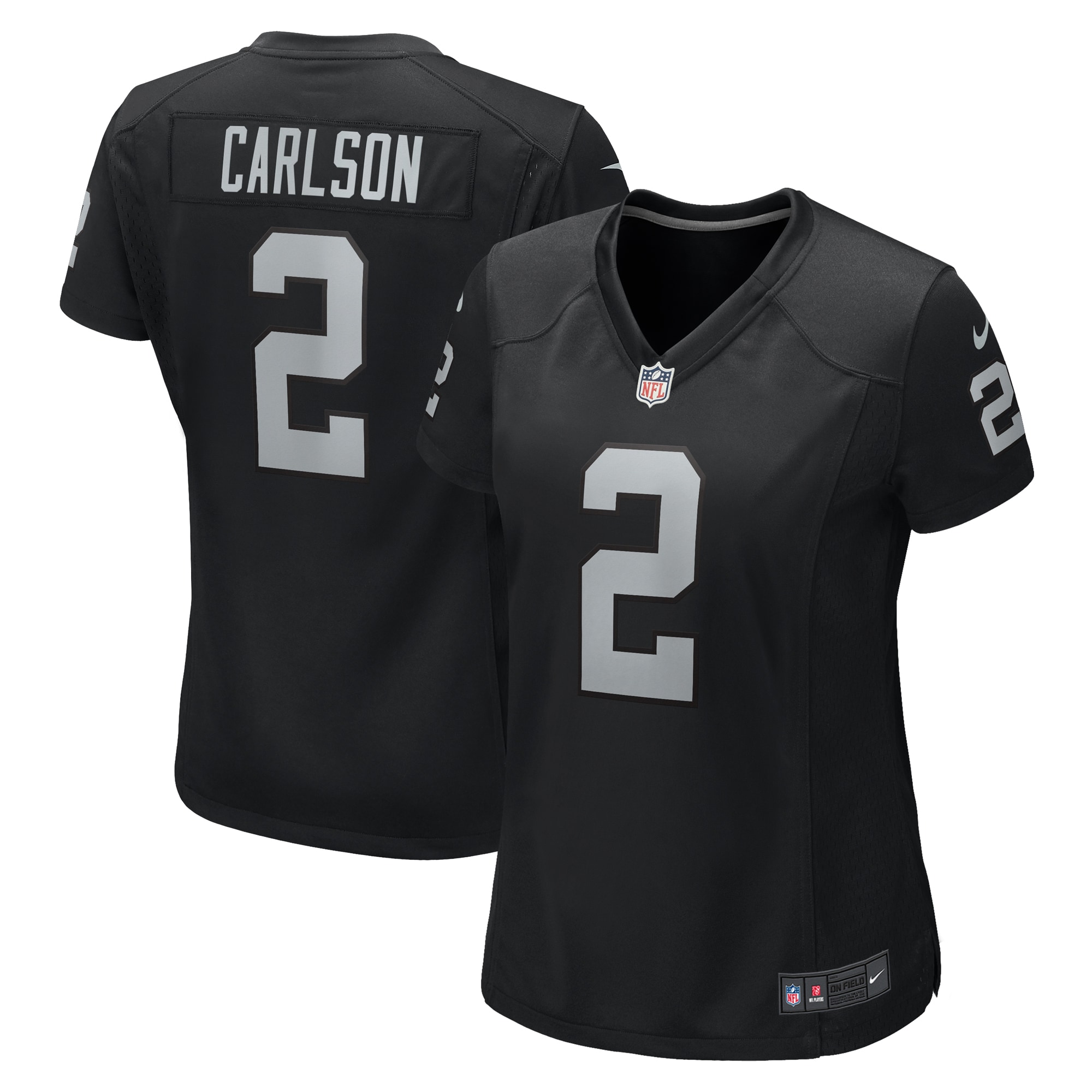 Las Vegas Raiders Daniel Carlson Black Game NFL Jersey Women's