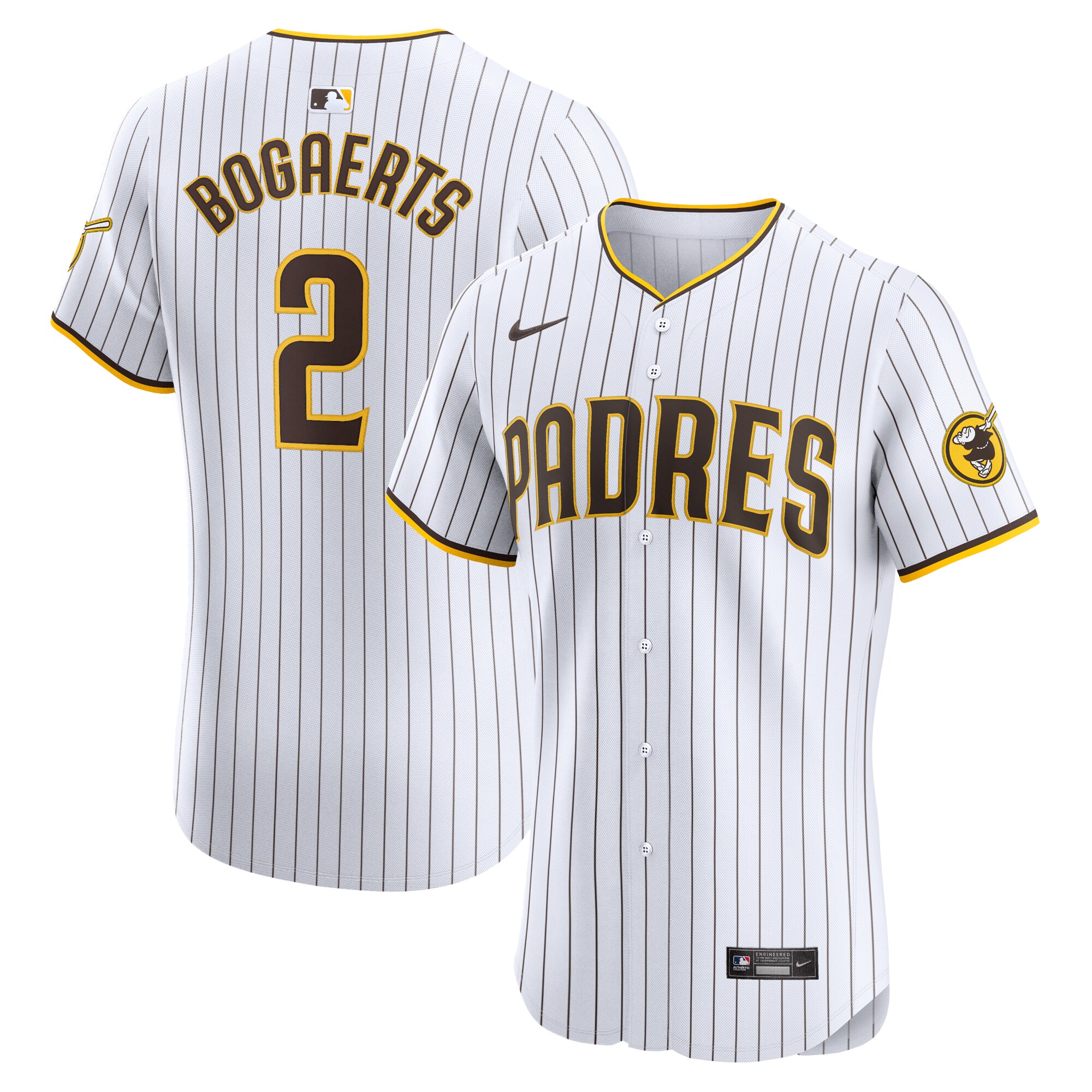 San Diego Padres Xander Bogaerts White Home Elite MLB Jersey Men's