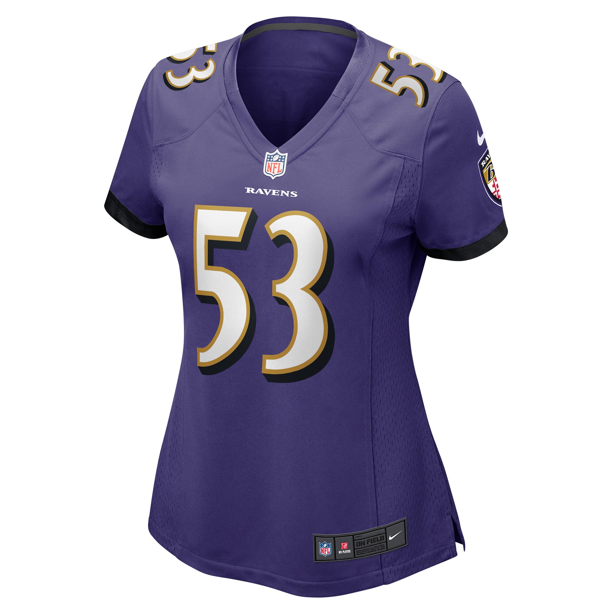Baltimore Ravens Del'Shawn Phillips Purple Game Player NFL Jersey Women's
