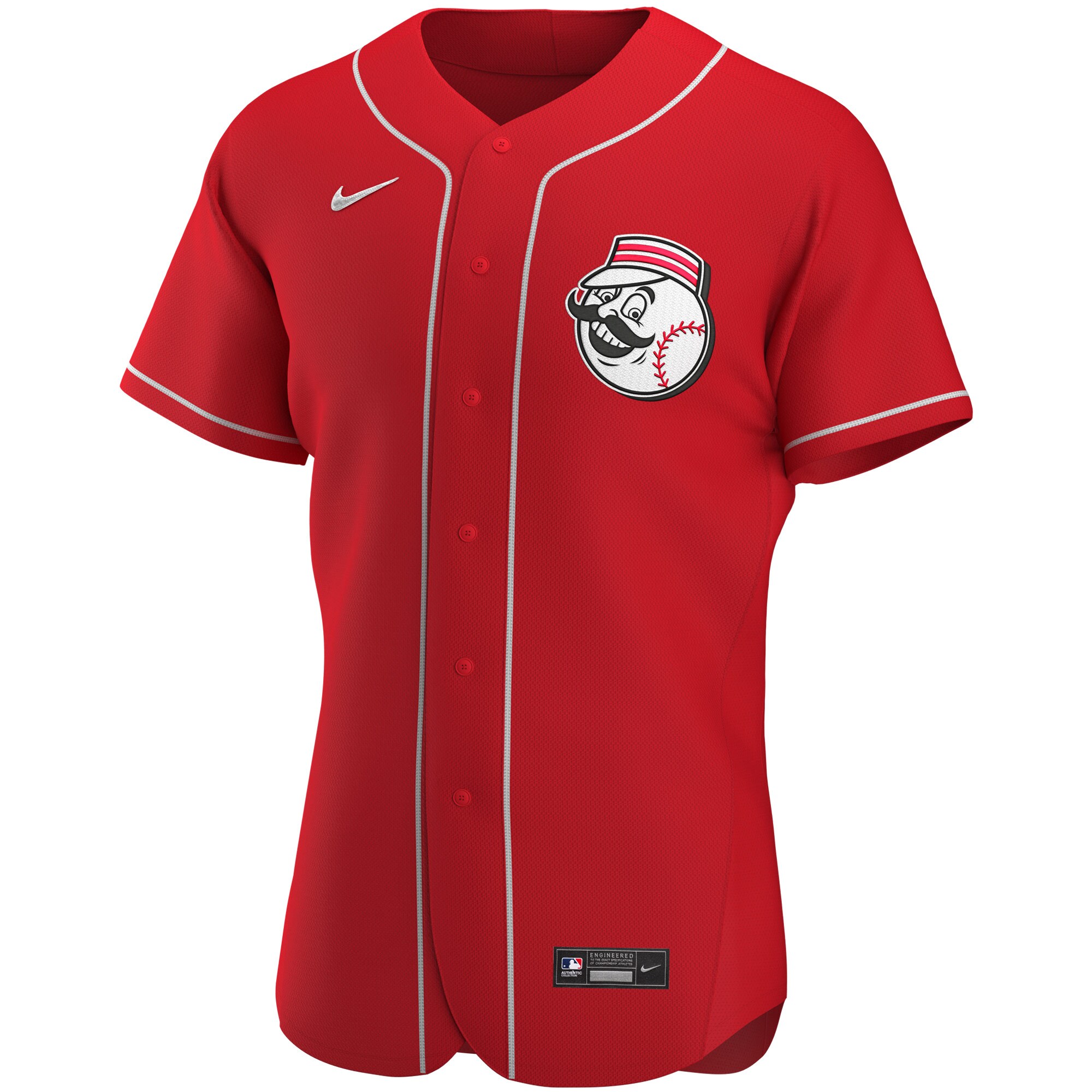Cincinnati Reds Scarlet Alternate Team Logo MLB Jersey Men's