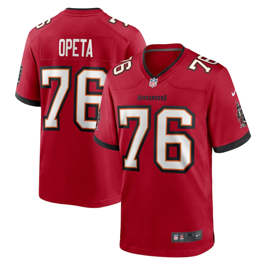 Iosua Opeta 76 Tampa Bay Buccaneers Game Red NFL Jersey Men's