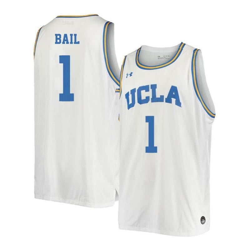1 Wanaah Bai White Retro Elite UCLA Bruins NCAA Jersey Men's