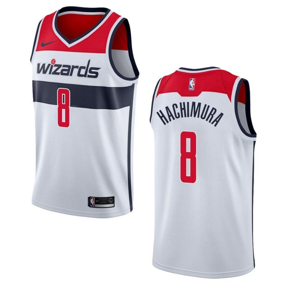 Washington Wizards 8 Rui Hachimura Association Swingman White NBA Jersey Men's
