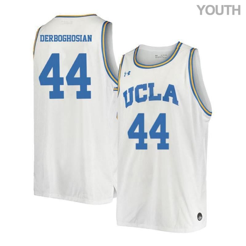 44 Sooren Derboghosia White Retro Elite UCLA Bruins NCAA Jersey Youth