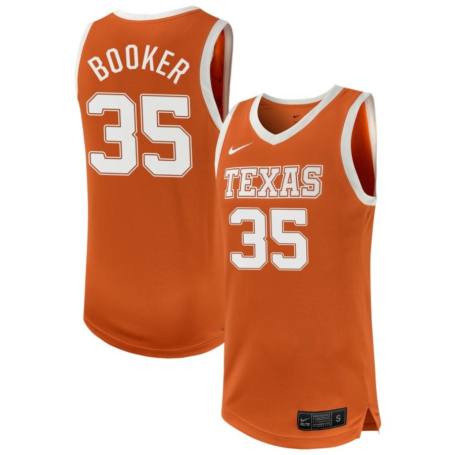 Madison Booker 35 Texas Longhorn Unisex NIL Texas Orange NCAA Jersey Unisex