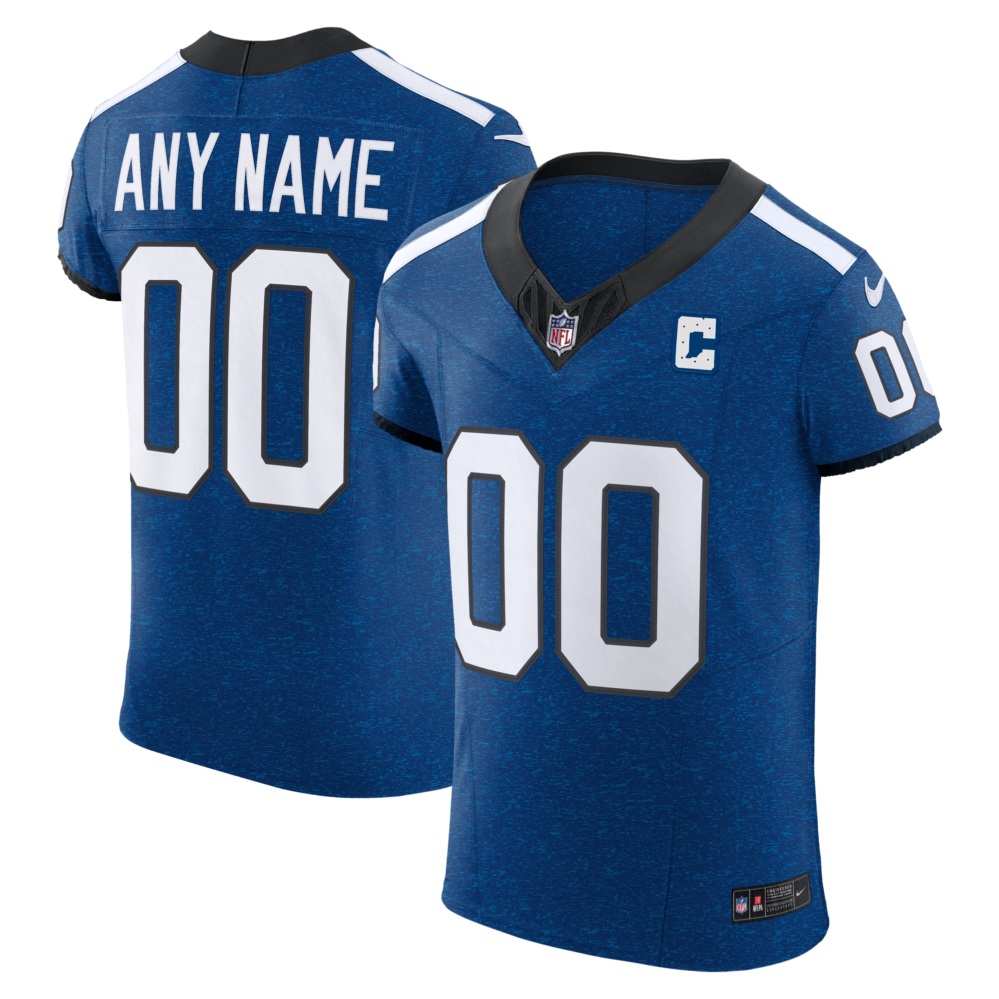 Indianapolis Colts Royal Vapor F.U.S.E. Elite Custom NFL Jersey Men's