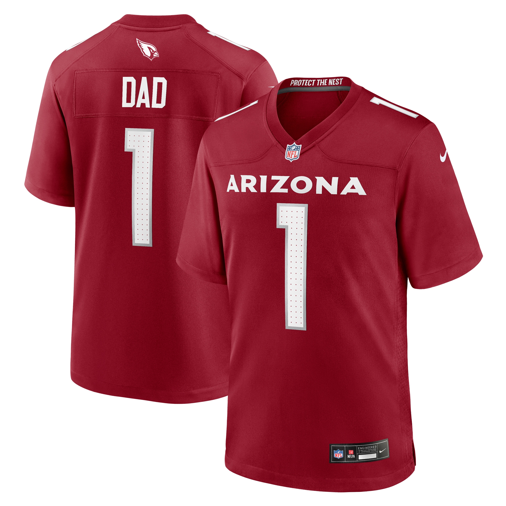 Arizona Cardinals Number 1 Dad Cardinal Game NFL Jersey Men's