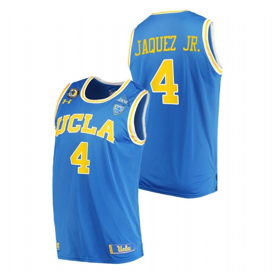 UCLA Bruins 4 Blue Jaime Jaquez Jr. 2023 March Madness Elite 8 College NCAA Jersey Men's
