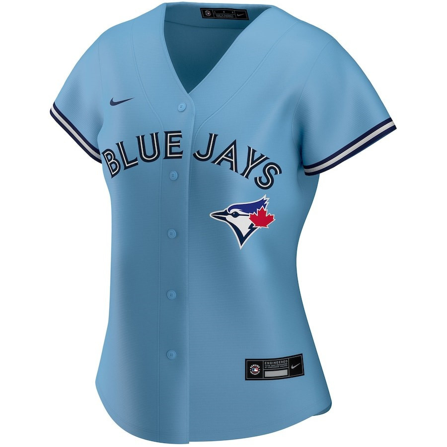 Toronto Blue Jays Custom Blue MLB Jersey Women's