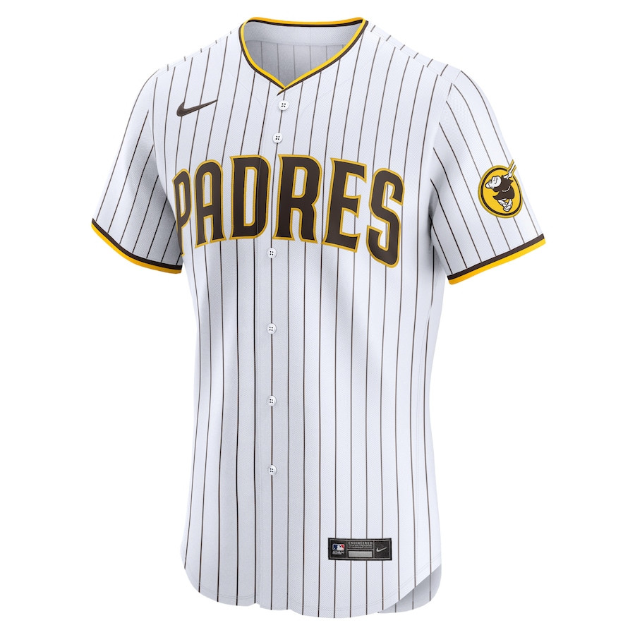 Randy Vasquez 96 San Diego Padres Home Elite Player White MLB Jersey Men's