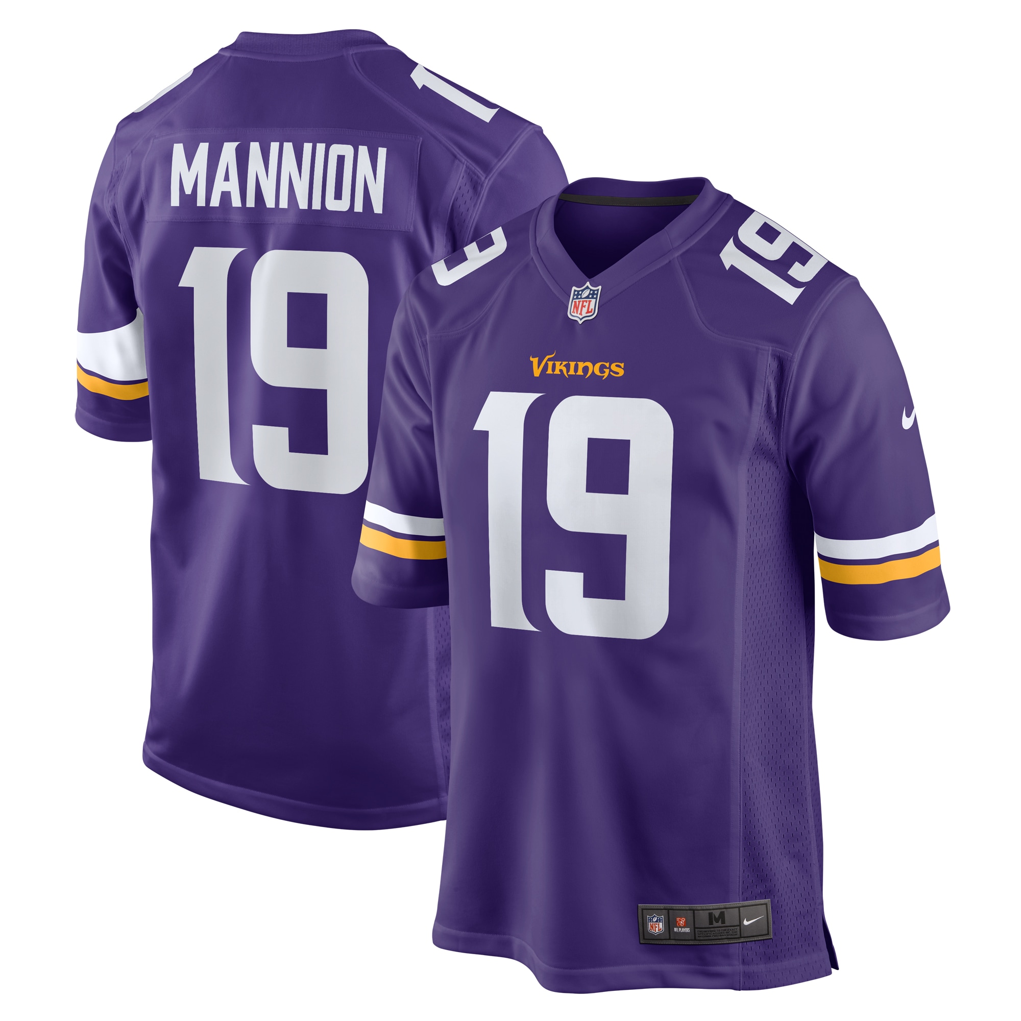 Minnesota Vikings Sean Mannion Purple Game NFL Jersey Men's