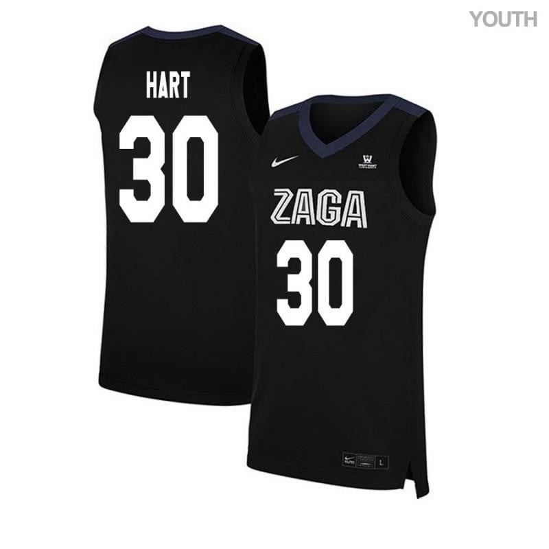 30 Mike Hart Black Elite Gonzaga Bulldogs NCAA Jersey Youth