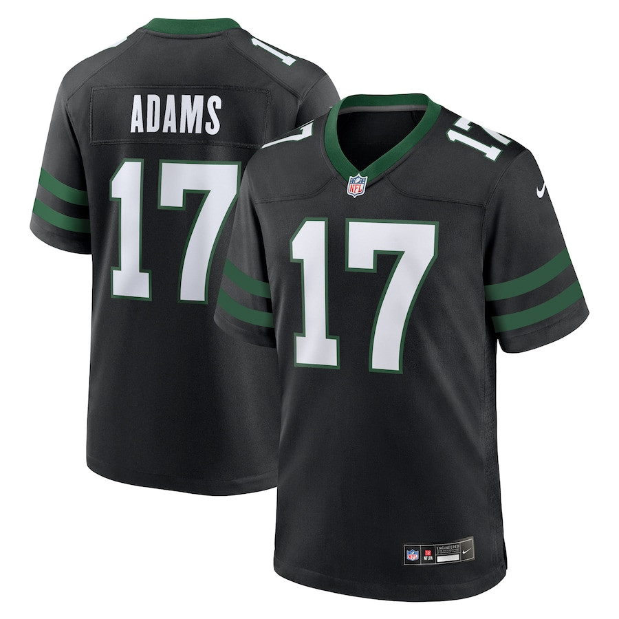 Davante Adams 17 New York Jets Alternate Game Legacy Black, Men NFL Jersey Men's