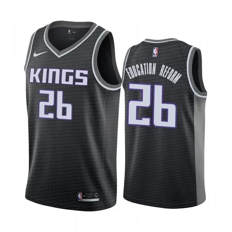 Kent Bazemore Education Reform Kings Statet NBA Jersey Men's