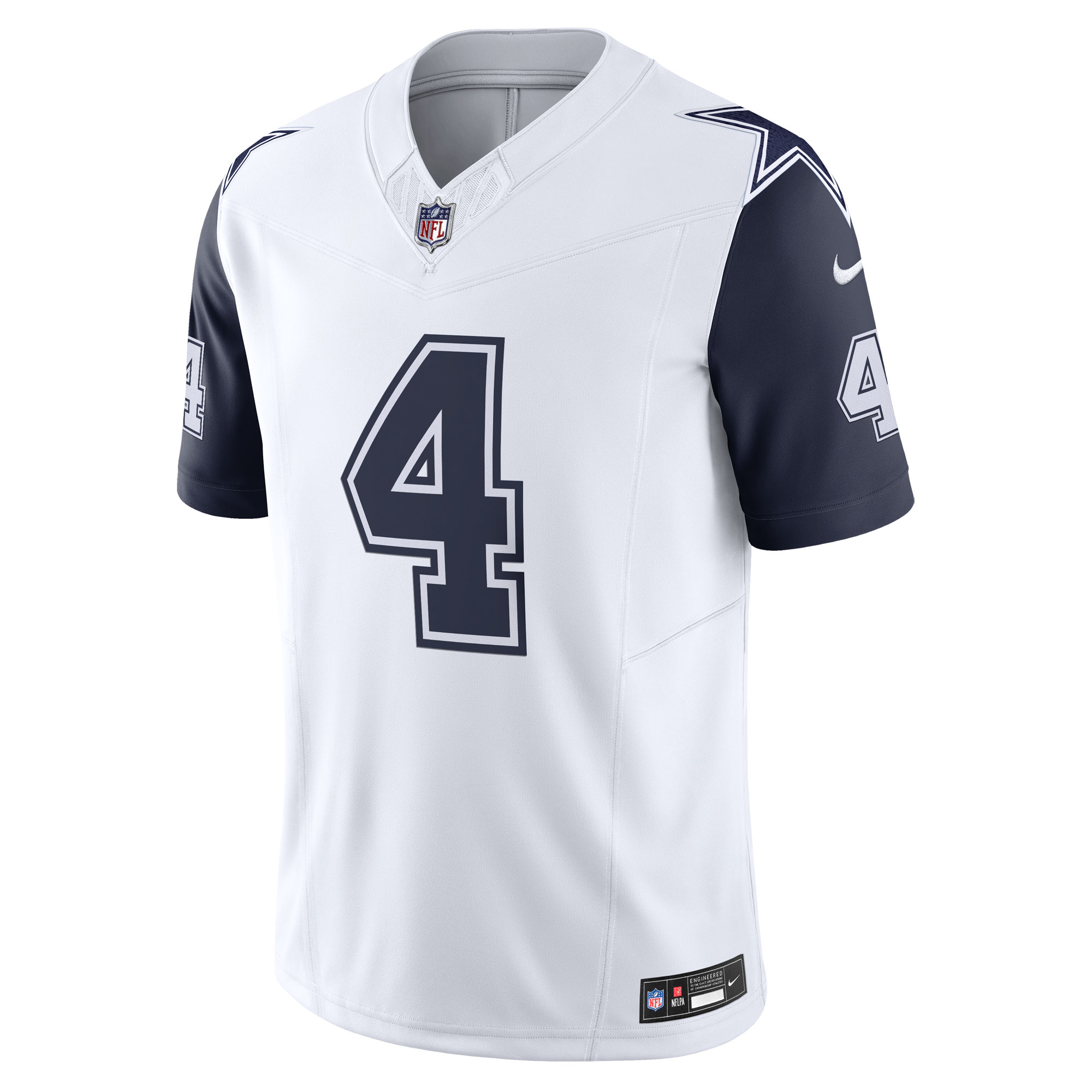 Dallas Cowboys Dak Prescott White Vapor F.U.S.E. Limited NFL Jersey Men's