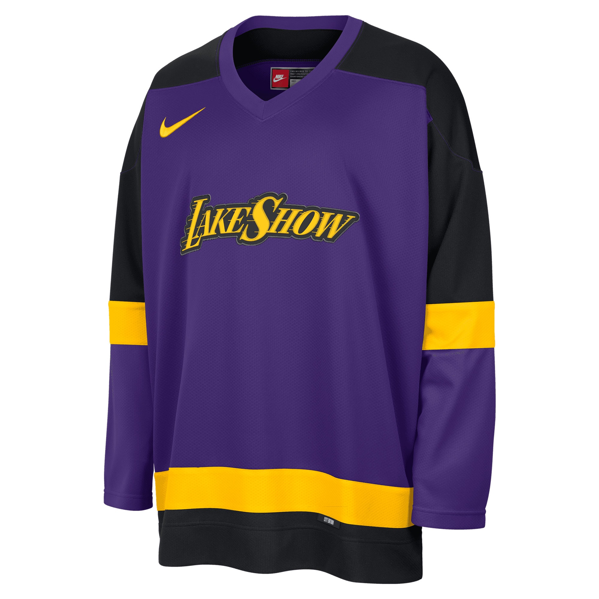 Los Angeles Lakers City Edition Hockey NBA Jersey Men's