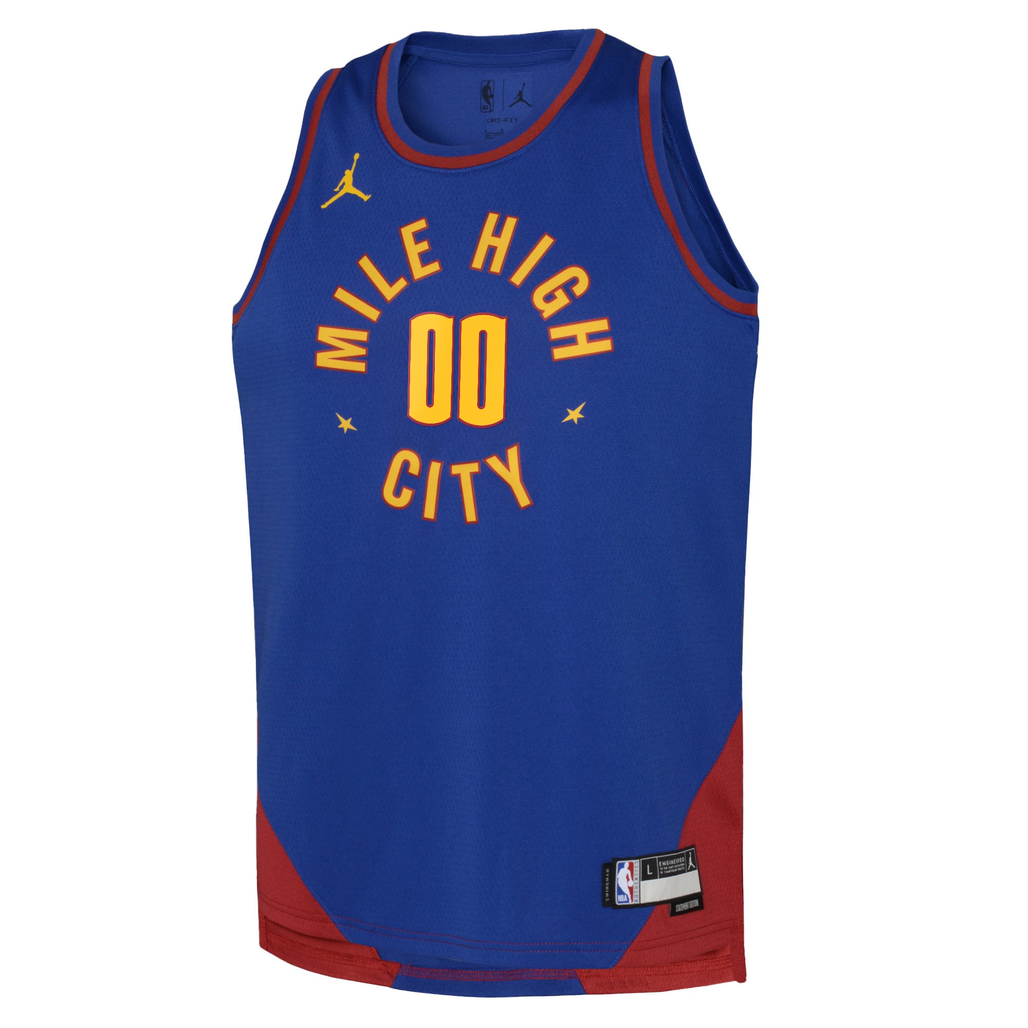 Denver Nuggets Jordan Statement Swingman 22 Custom NBA Jersey Youth